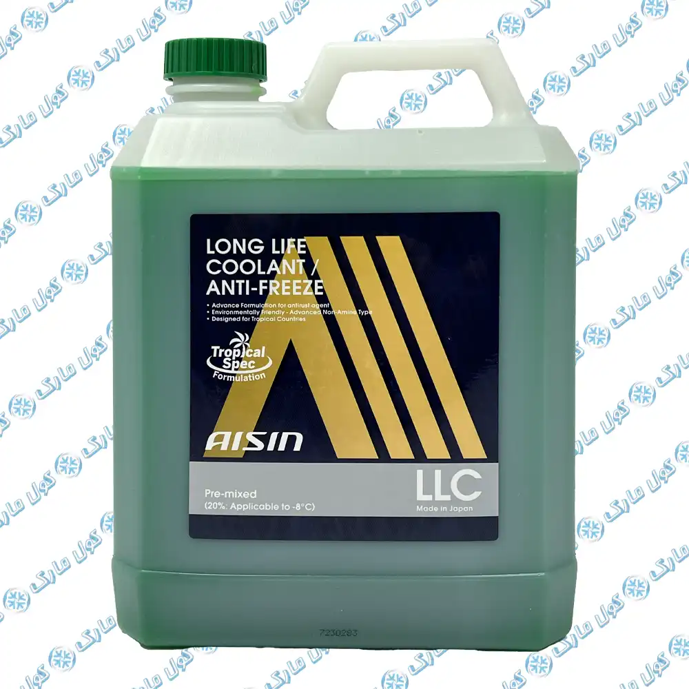 کولانت، ضدیخ و ضدجوش آیسین مدل Aisin LLC Green سبز ساخت ژاپن 4 لیتر